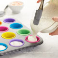 Revestimientos de cupcakes para hornear de silicona reutilizables